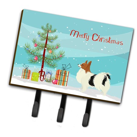 Carolines Treasures Papillon Christmas Tree Leash or Key Holder CK3553TH68